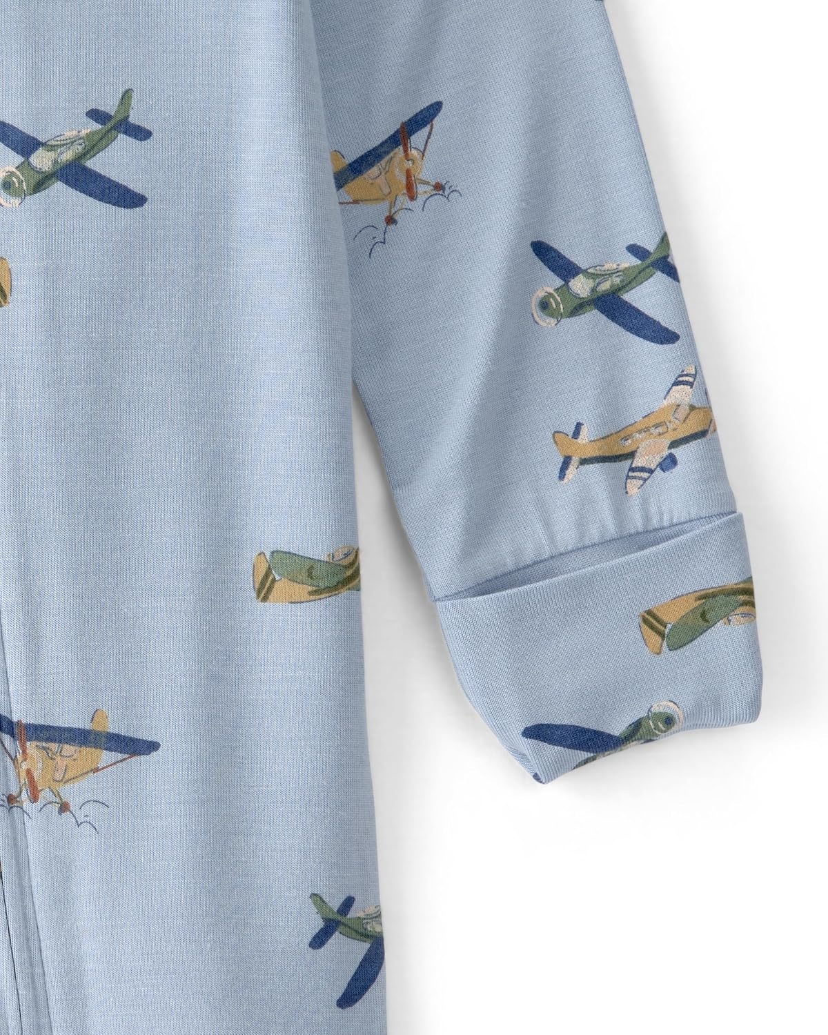 image:imageCarters Baby Purelysoft Sleep and Play PajamasVintage Plane