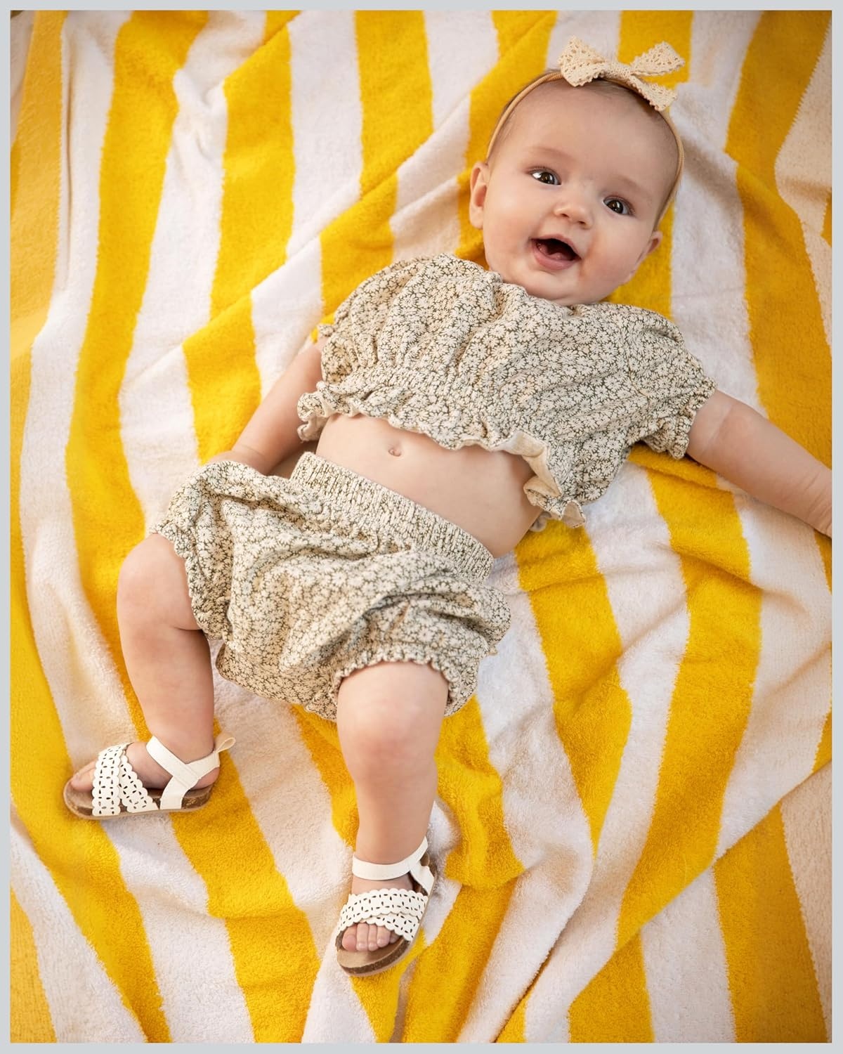 image:imageCarters Baby Sandals for Boys Girls and Unisex Casual SandalsIvory