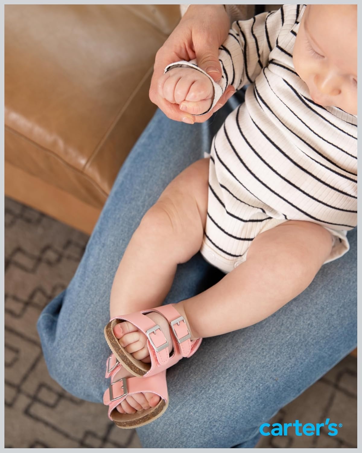 image:imageCarters Baby Sandals for Boys Girls and Unisex Casual SandalsPink