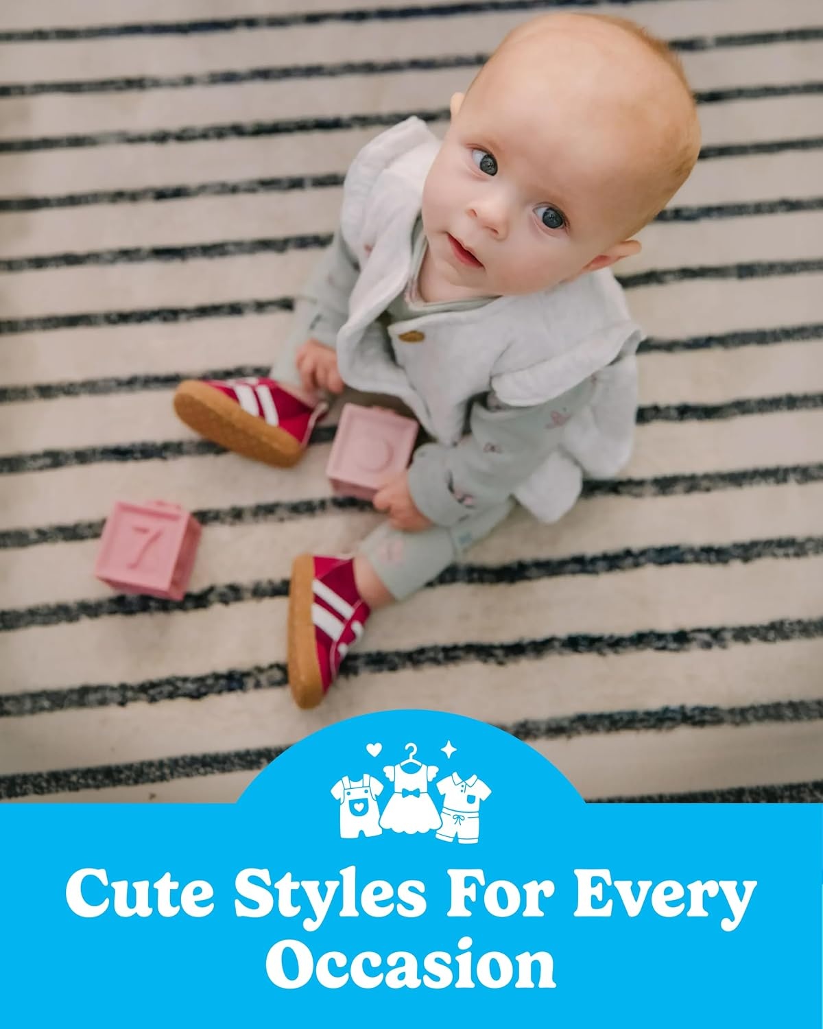 image:imageCarters Baby amp Infant Sneakers for GirlsMagenta Bowling
