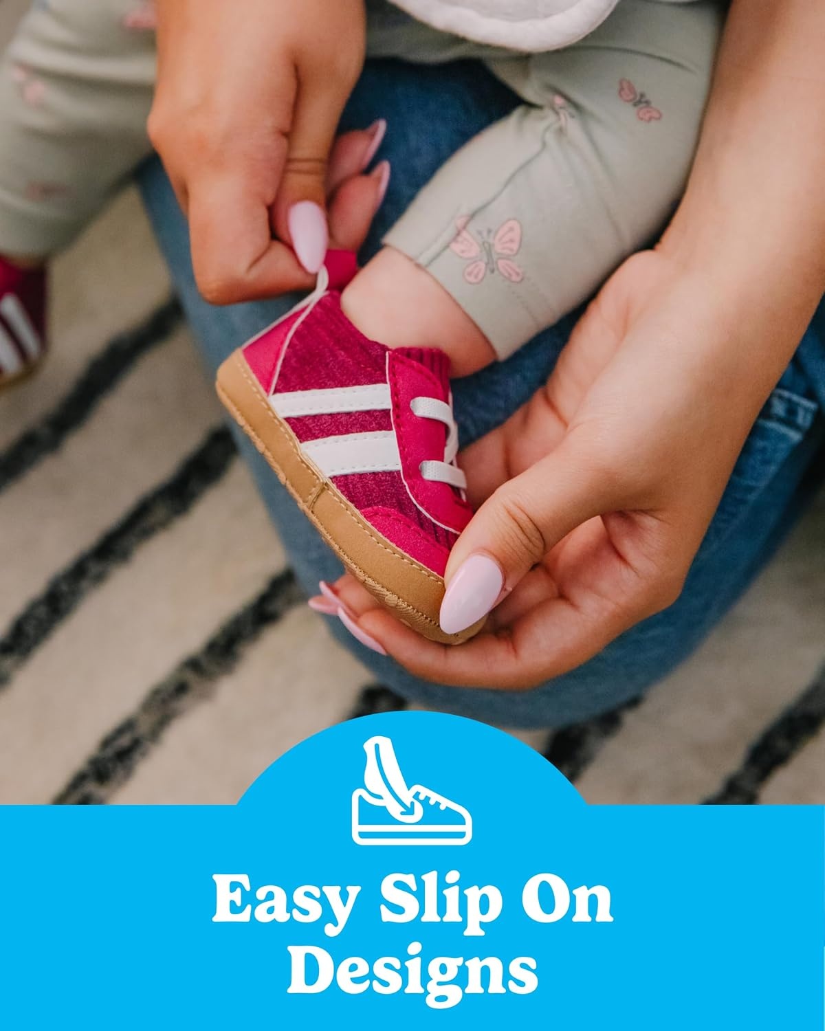 image:imageCarters Baby amp Infant Sneakers for GirlsMagenta Bowling