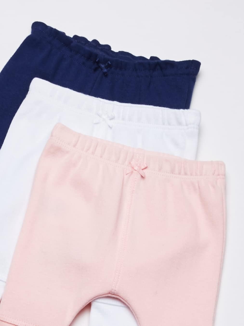 image:imageCarters BabyGirls 3Pack PantspantsPinkNavy