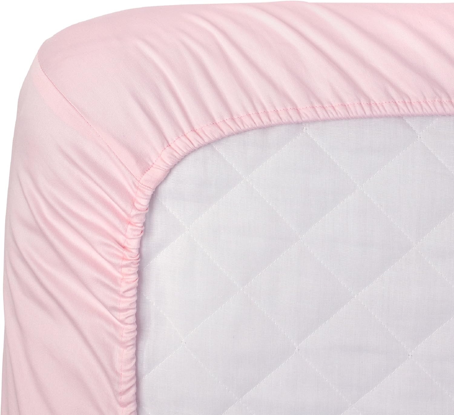 image:imageCarters Navy wWhite Stars Crib SheetPink Bloosom