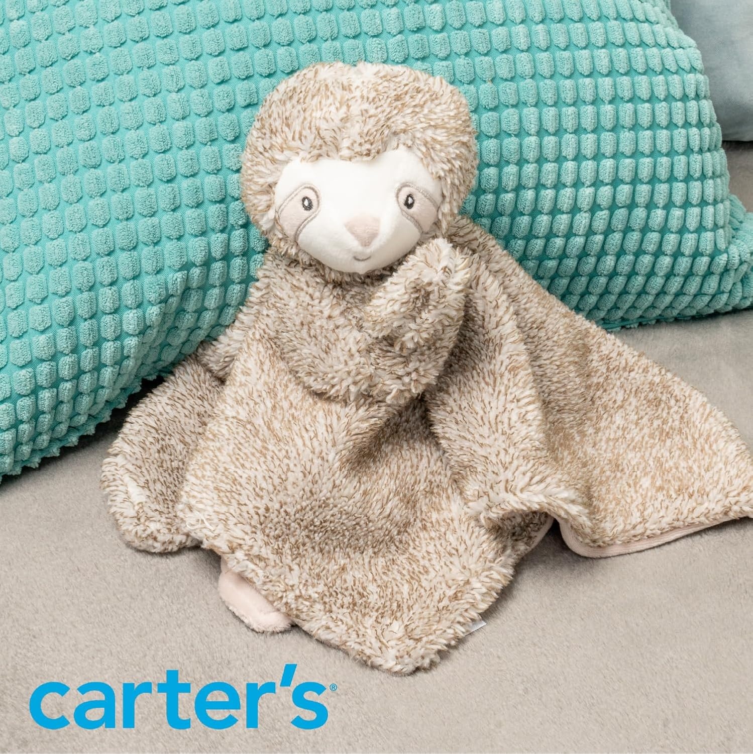 image:imageCarters Sloth Plush Stuffed Animal Snuggler BlanketCrib