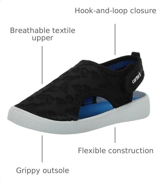 image:imageCarters UnisexChild Salinas Sport SandalBlack