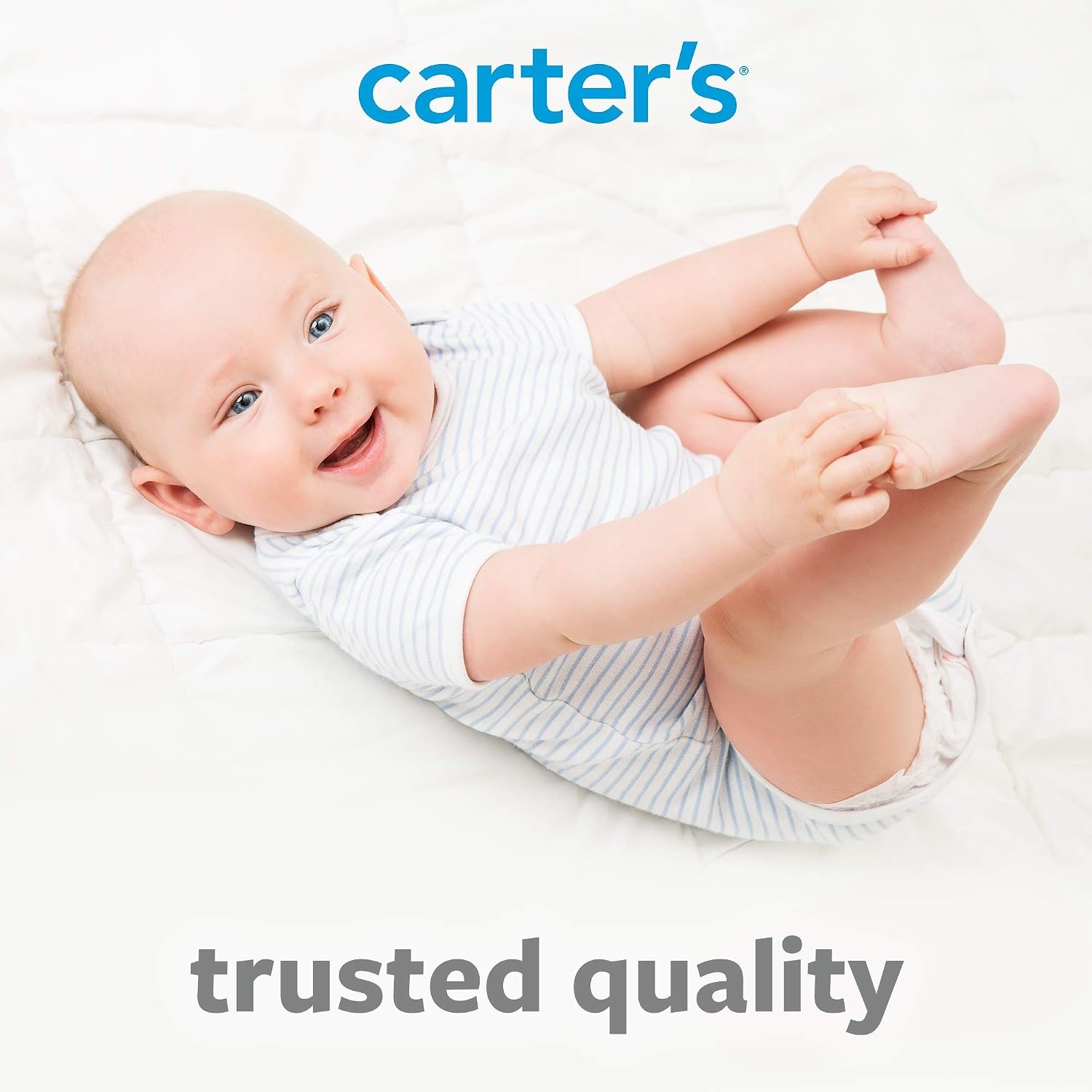 image:imageCarters Waterproof Fitted Quilted Crib and Toddler Protective Mattress Pad Cover WhiteWhite