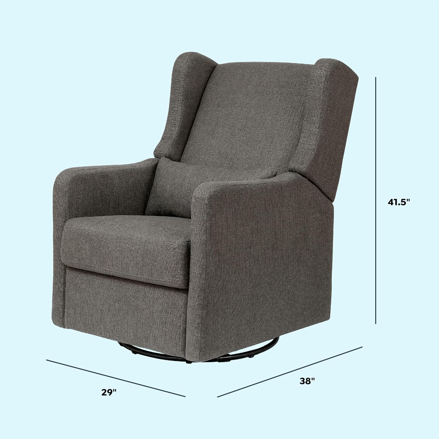 image:imageCarters by DaVinci Arlo Recliner Performance Charcoal LinenPerformance Charcoal Linen