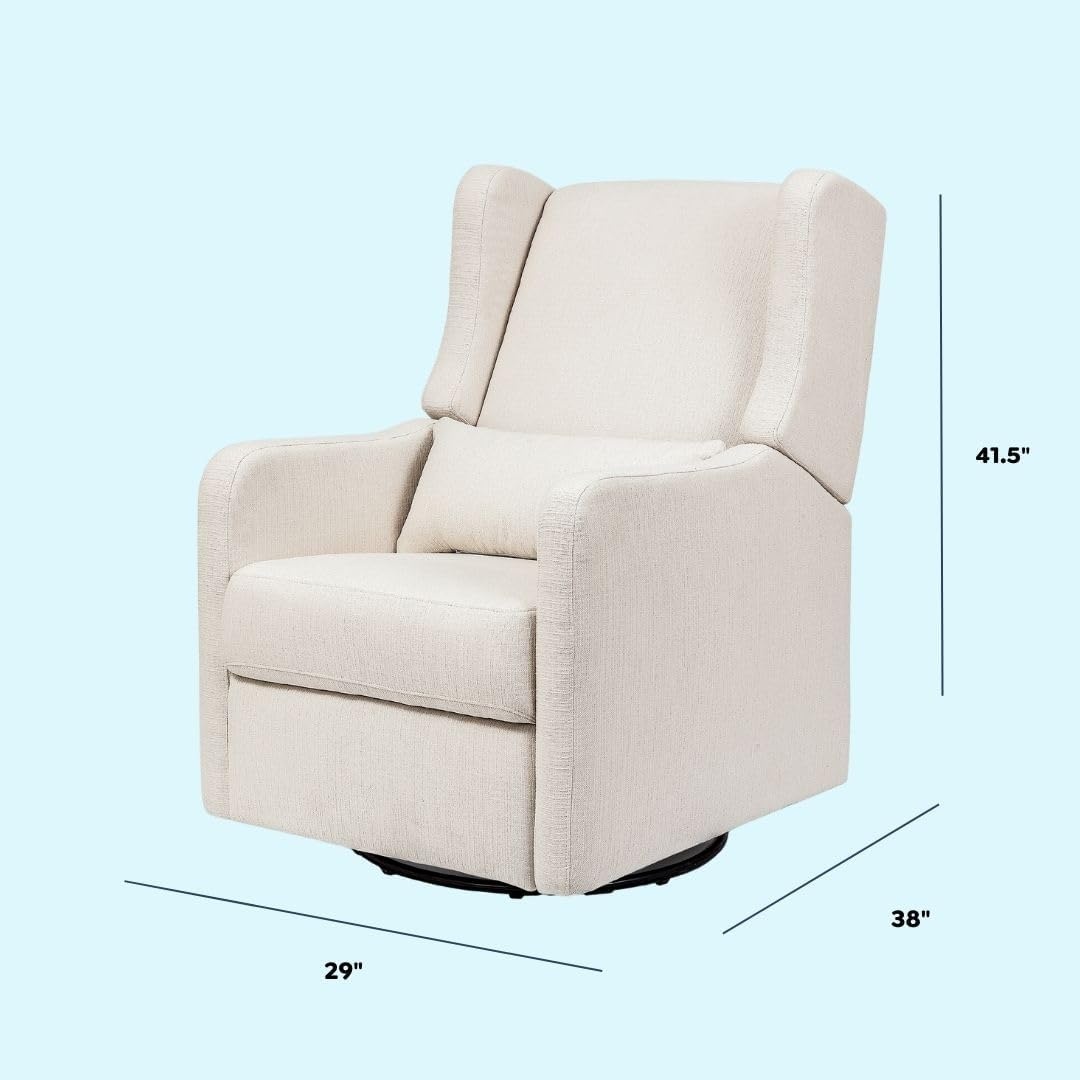 image:imageCarters by DaVinci Arlo Recliner Performance Charcoal LinenPerformance Cream Linen