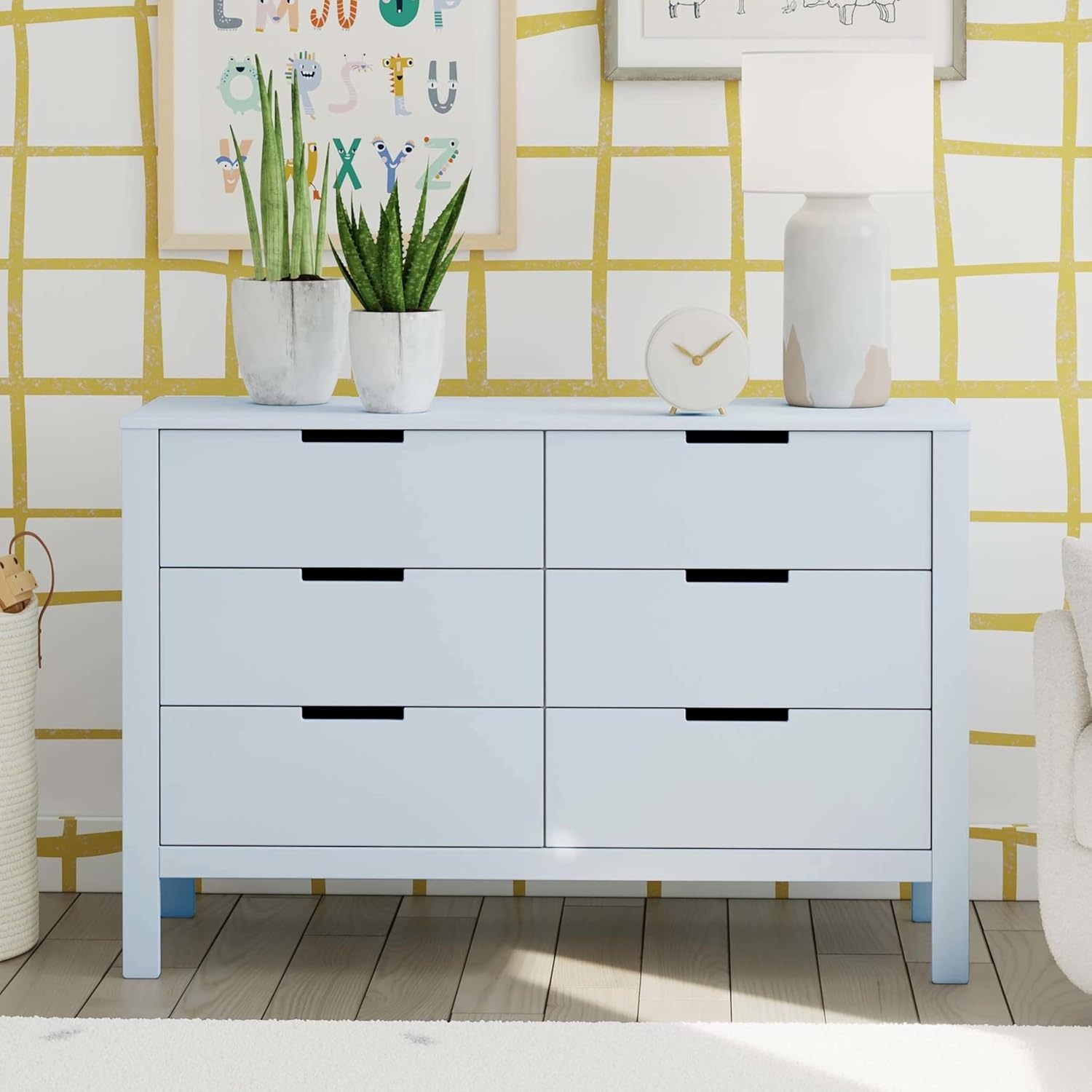 image:imageCarters by Davinci Colby 6Drawer Double Dresser in Powder Blue GREENGUARD Gold CertifiedPowder Blue
