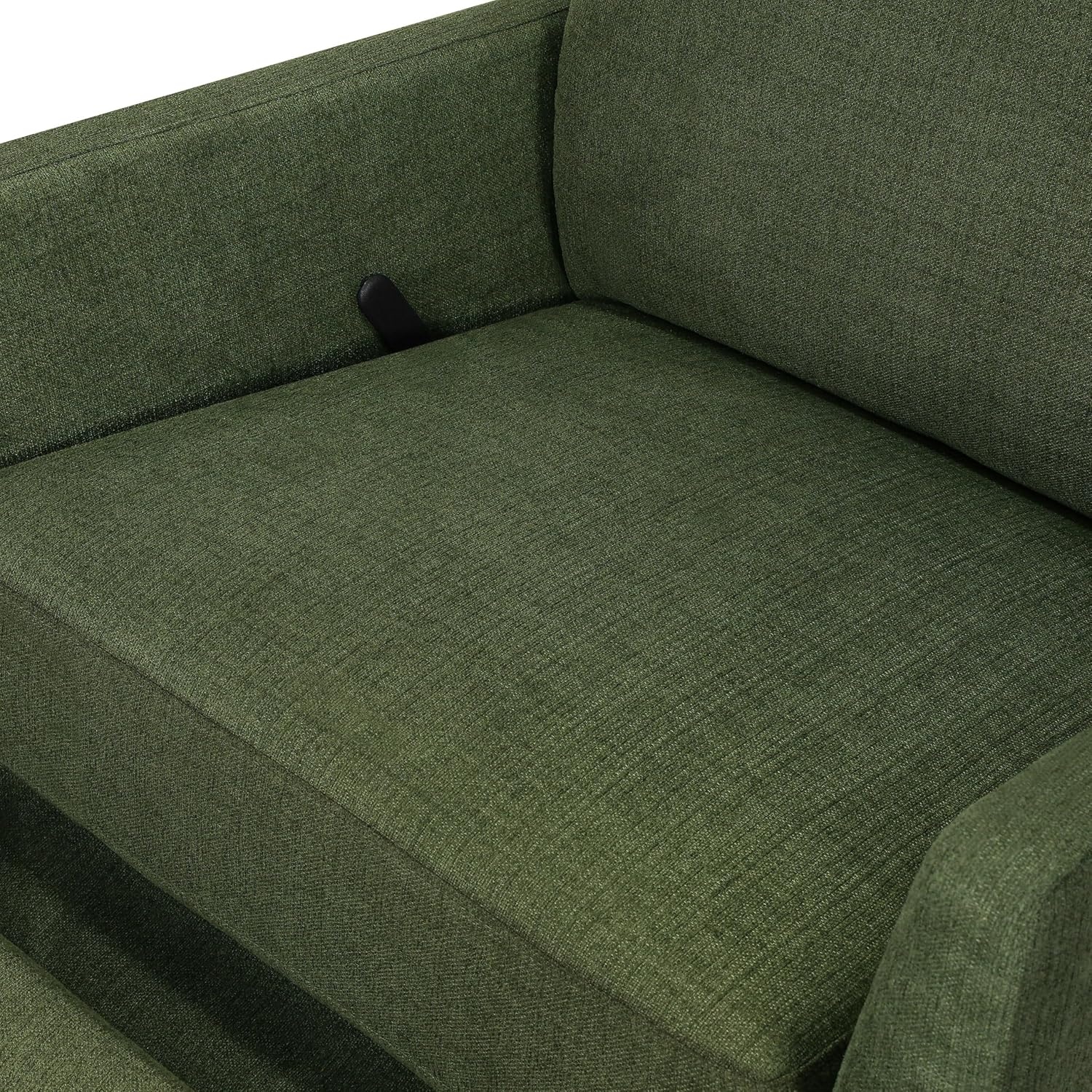 image:imageCarters by Davinci Ethan Swivel Recliner in Performance Forest Green Linen GREENGUARD Gold amp CertiPURUS CertifiedForest Green Linen