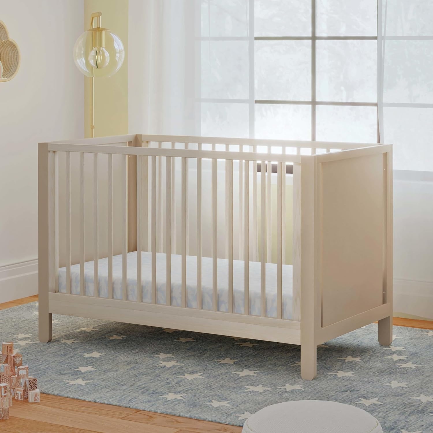 image:imageCarters by Davinci Marisol 4in1 Convertible Crib in TaupeWashed Natural GREENGUARD Gold CertifiedTaupeWashed Natural