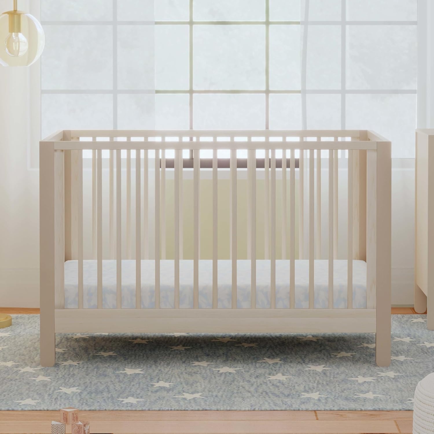 image:imageCarters by Davinci Marisol 4in1 Convertible Crib in TaupeWashed Natural GREENGUARD Gold CertifiedTaupeWashed Natural