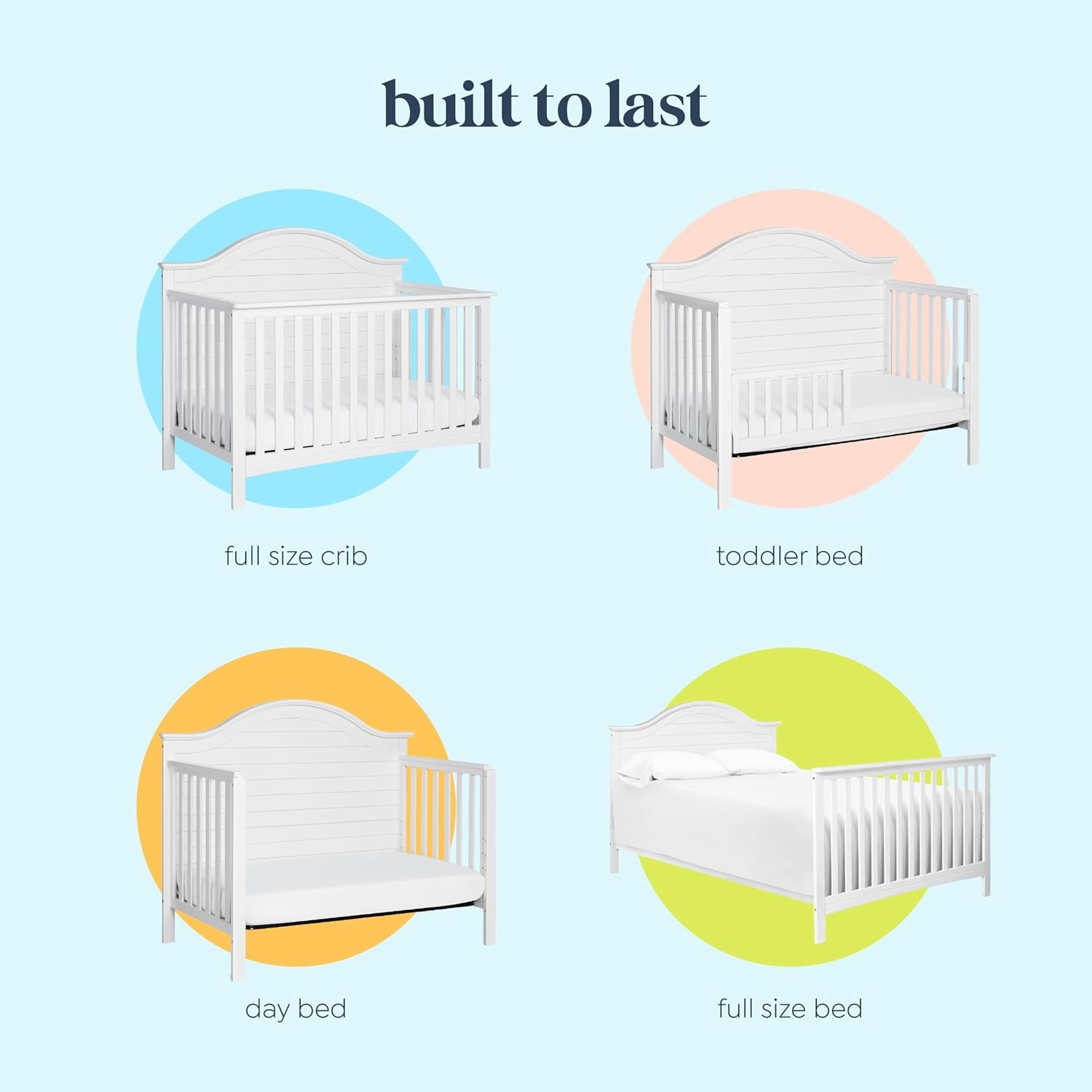 image:imageCarters by Davinci Nolan 4in1 Convertible Crib in Chestnut Greenguard Gold CertifiedWhite