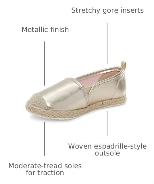 image:imageOshKosh BGosh Toddler and Little Girls Belle Casual ShoeGoldMulti