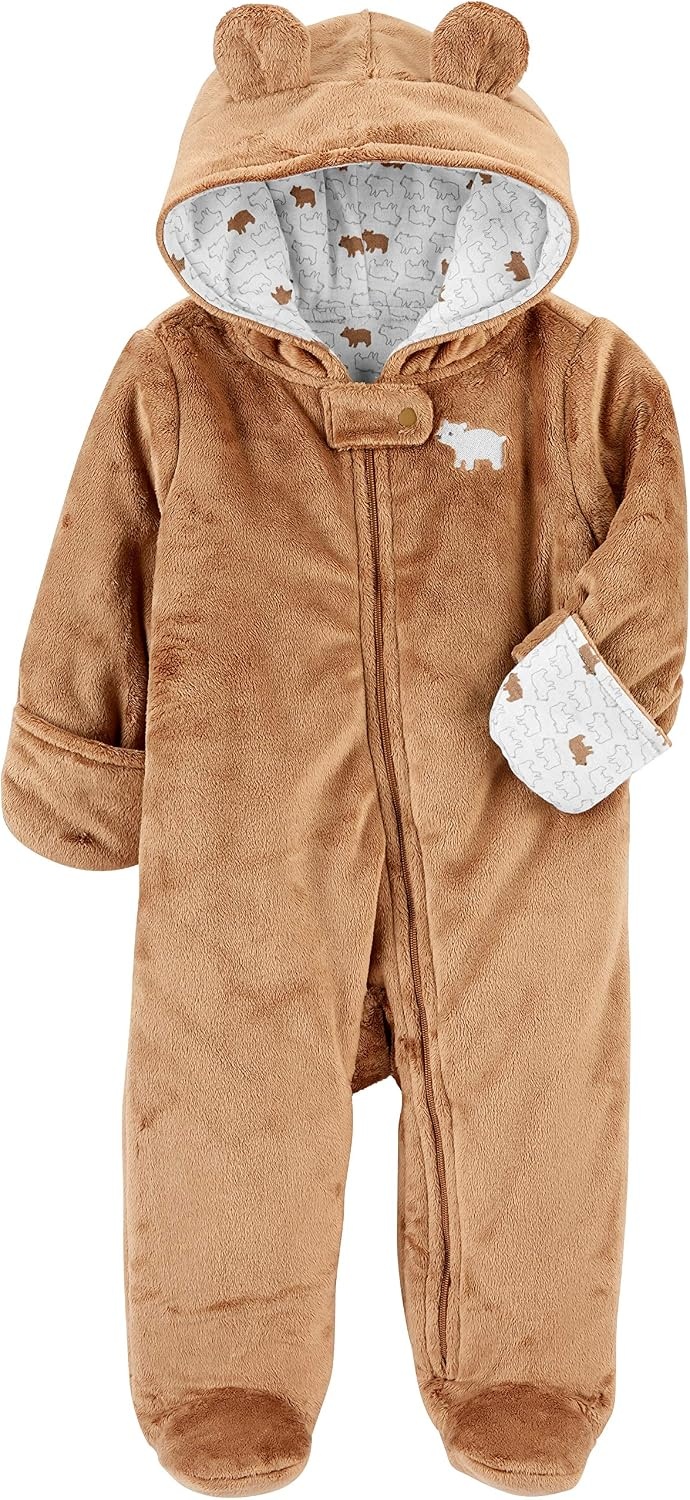 image:imageSimple Joys Kids Pram Ivory Bear OuterwearBrown Bear