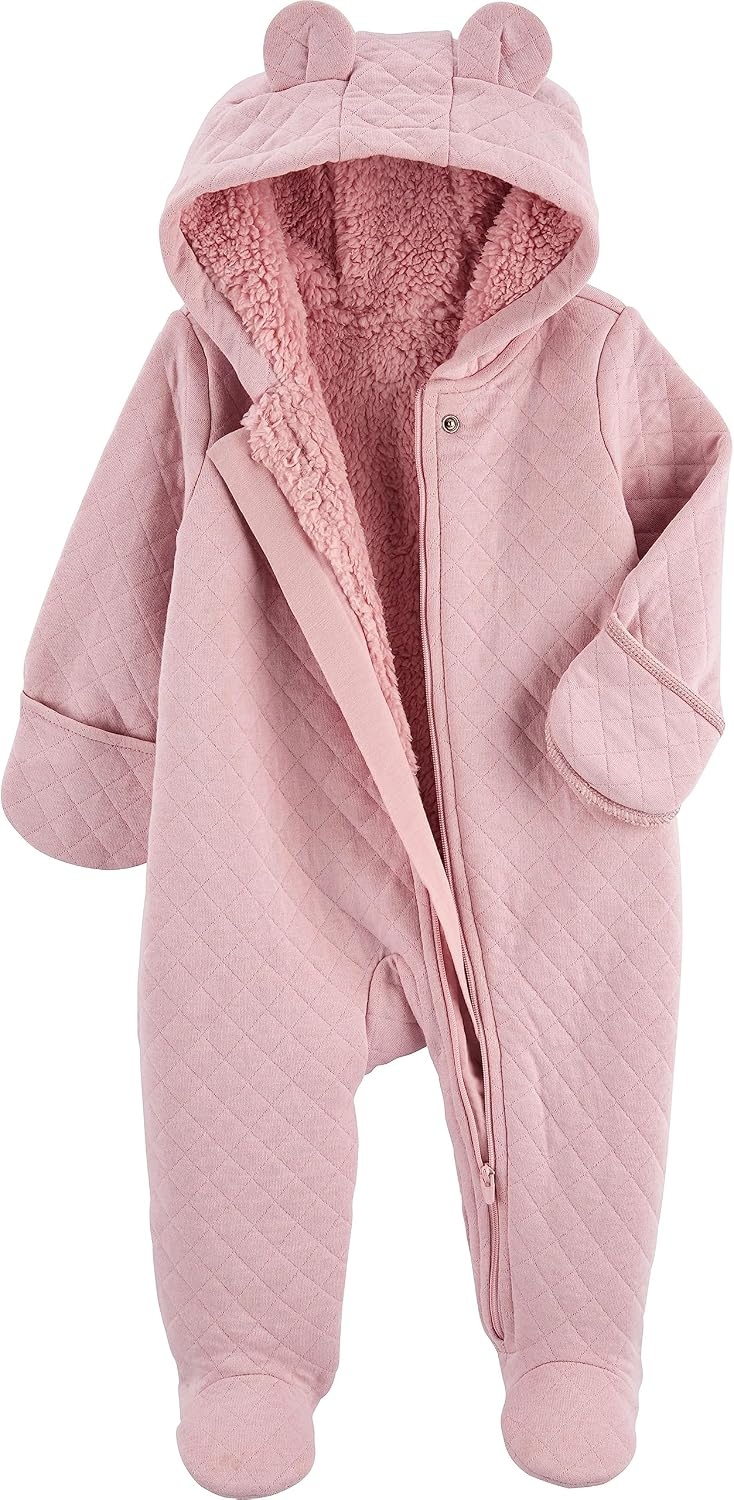 image:imageSimple Joys Kids Pram Ivory Bear OuterwearPink