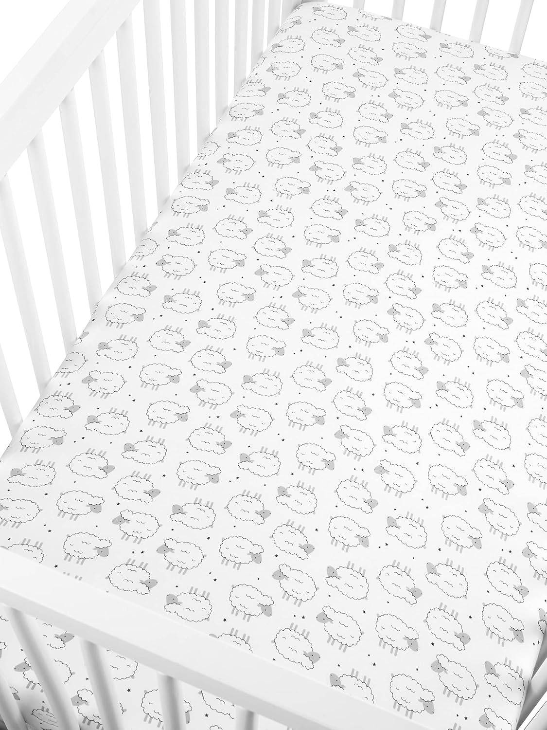 image:imageSimple Joys by Carters Baby 2Pack Cotton Crib SheetsSheepGeo