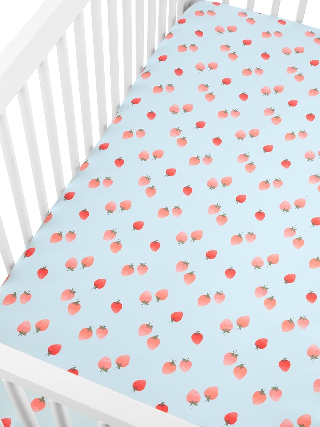 image:imageSimple Joys by Carters Baby 2Pack Cotton Crib SheetsStrawberriesDots