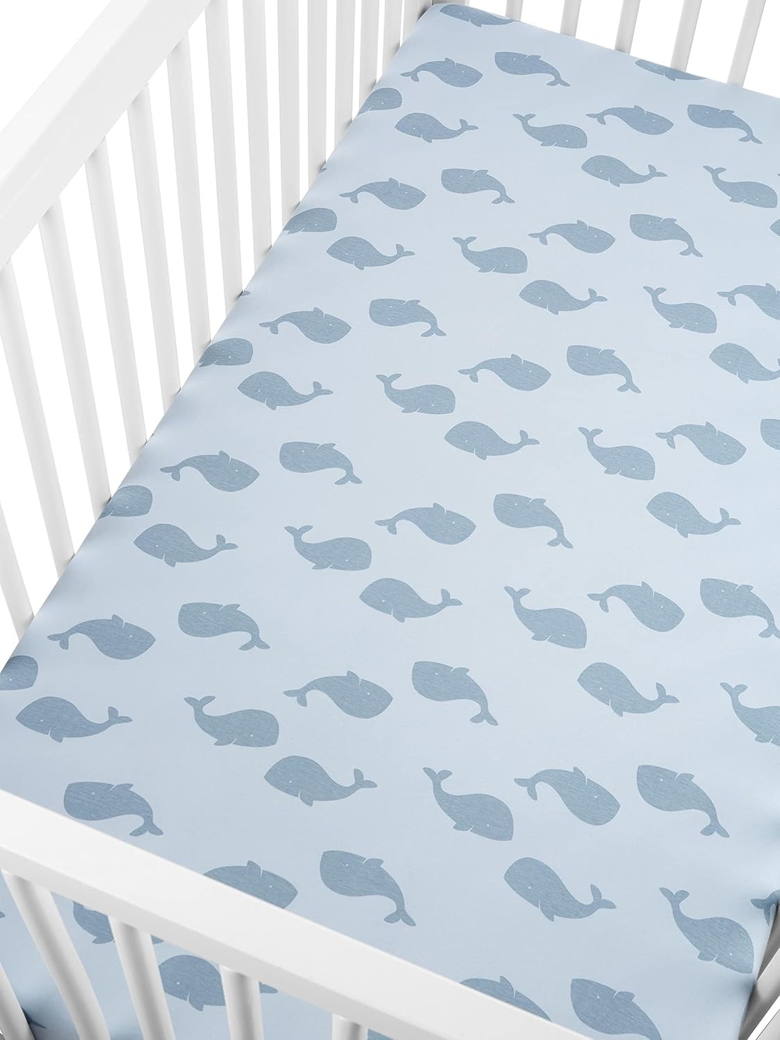 image:imageSimple Joys by Carters Baby 2Pack Cotton Crib SheetsWhalesStripes