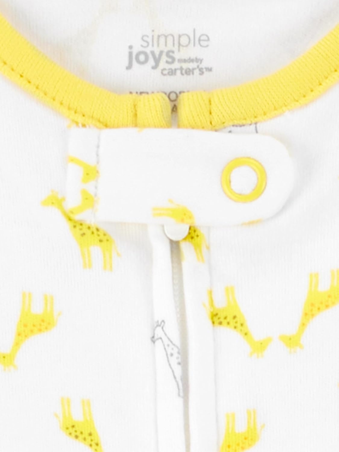 image:imageSimple Joys by Carters Baby 3Pack Neutral Sleep and PlayLight Grey Mini StripeWhite ElephantGiraffe