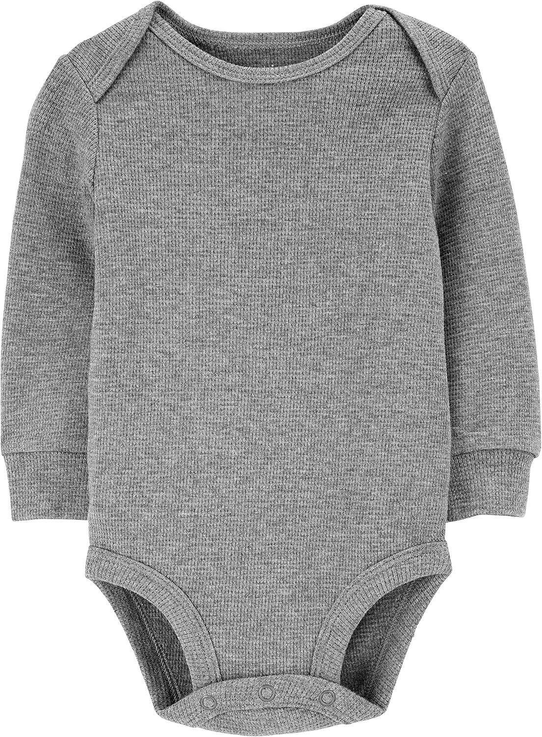 image:imageSimple Joys by Carters Baby 4pack Soft Thermal Long Sleeve BodysuitsBeigeDark GreyGreyIvory