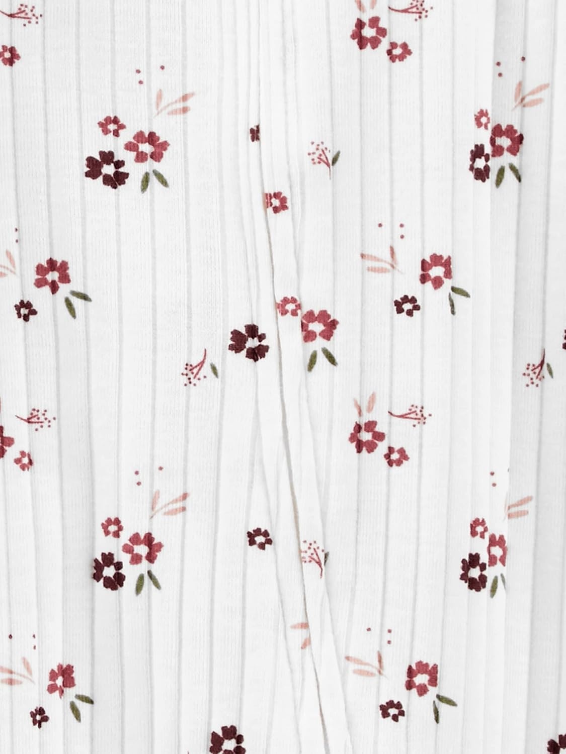 image:imageSimple Joys by Carters Baby Boys 2pack 2way Zip Textured Sleep and PlayLight BurgundyPink Floral