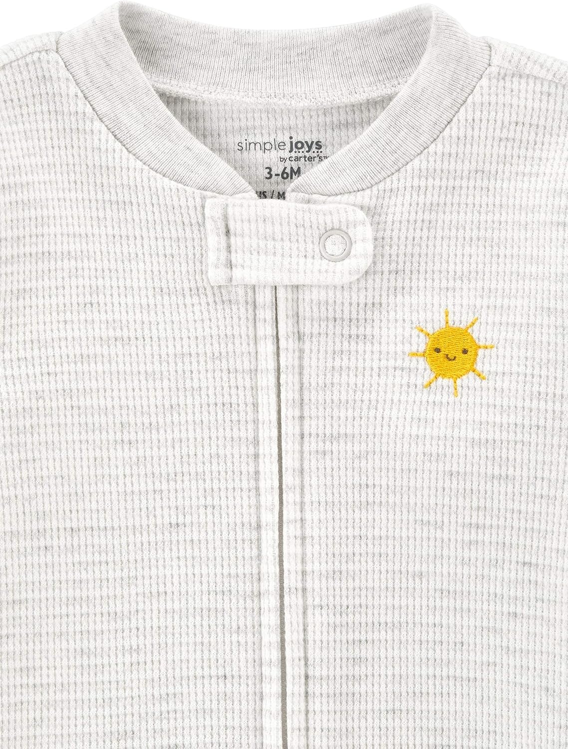 image:imageSimple Joys by Carters Baby Boys 2way Zip Thermal Footed Sleep and Play Pack of 2AnimalSun