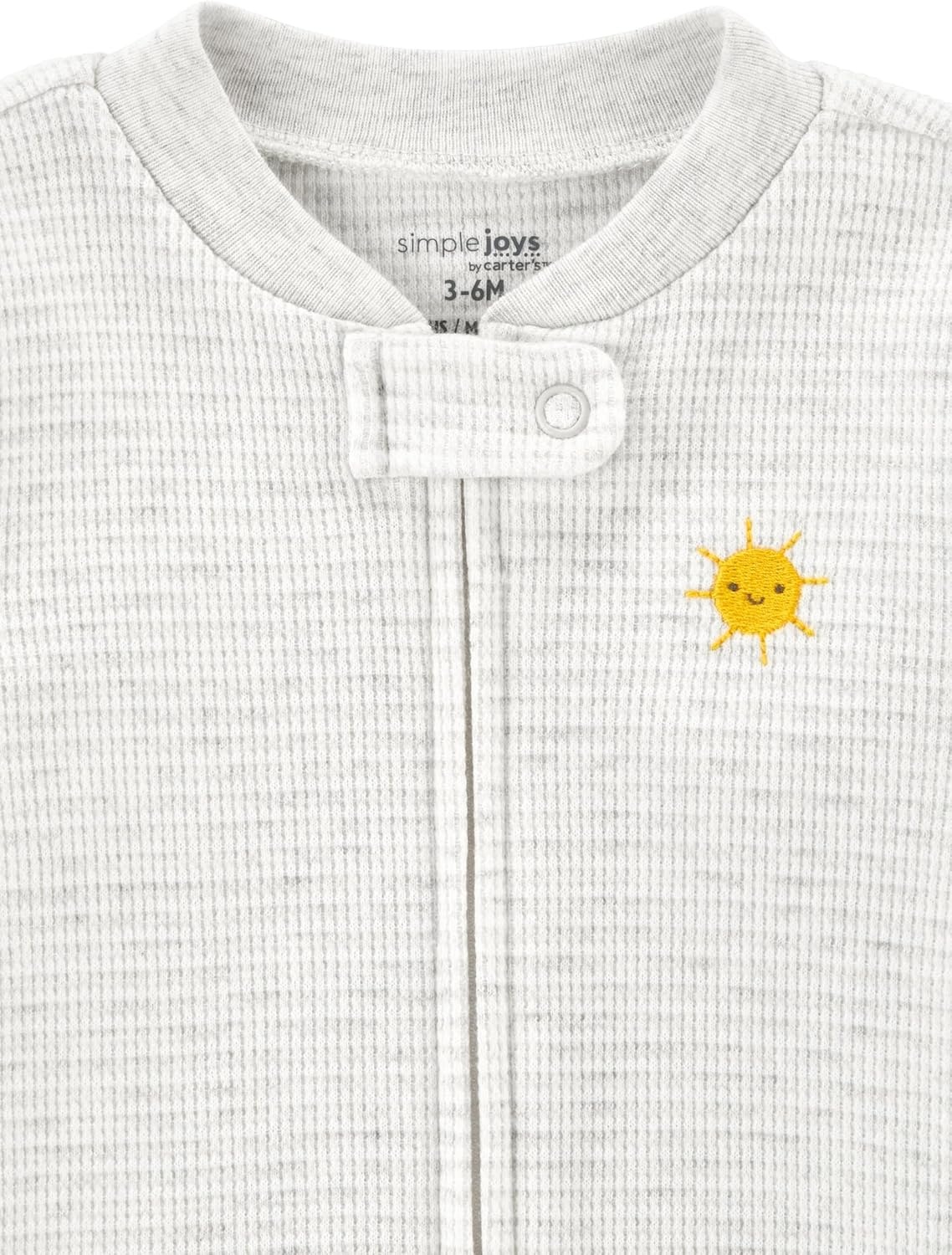 image:imageSimple Joys by Carters Baby Boys 2way Zip Thermal Footed Sleep and Play Pack of 2AnimalSun