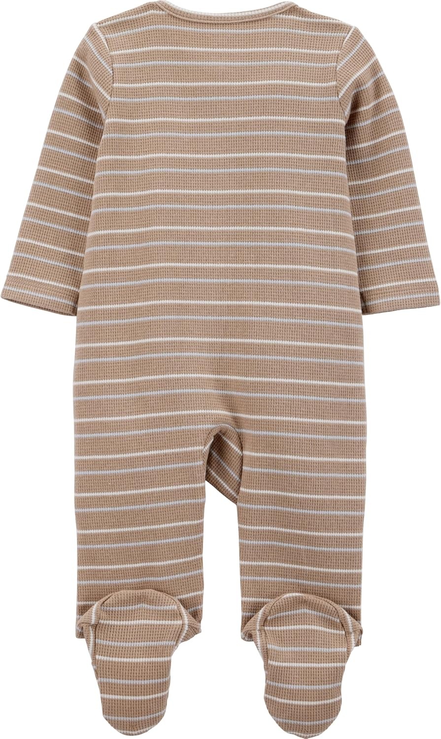 image:imageSimple Joys by Carters Baby Boys 2way Zip Thermal Footed Sleep and Play Pack of 2Brown Farm