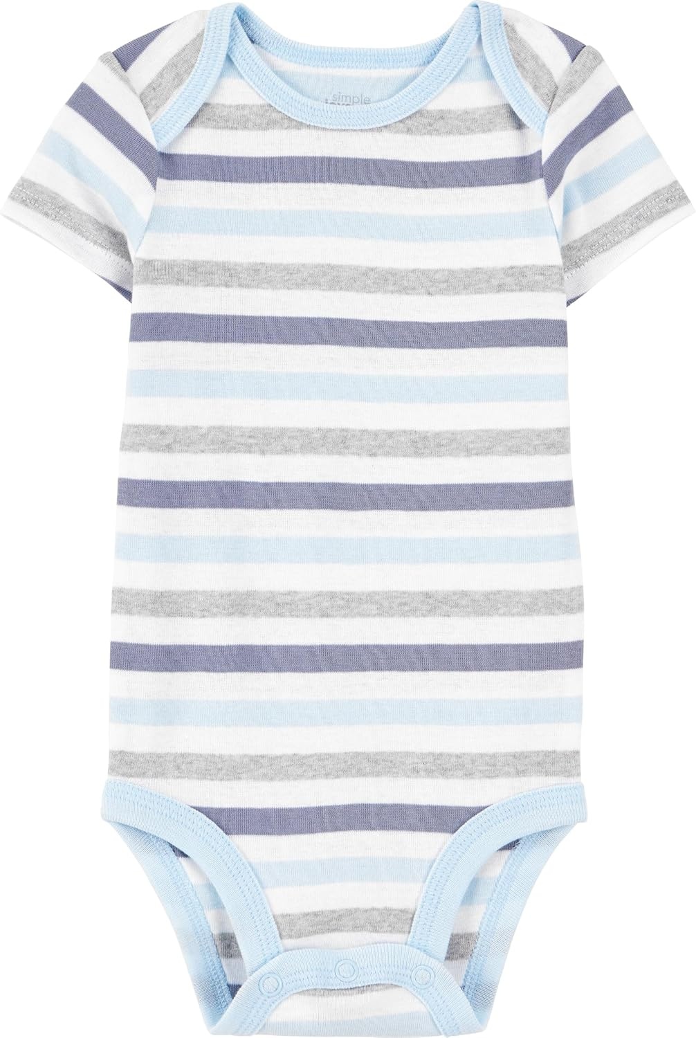 image:imageSimple Joys by Carters Baby Boys 6Pack ShortSleeve BodysuitMulticolorDinosaurSportsStripe