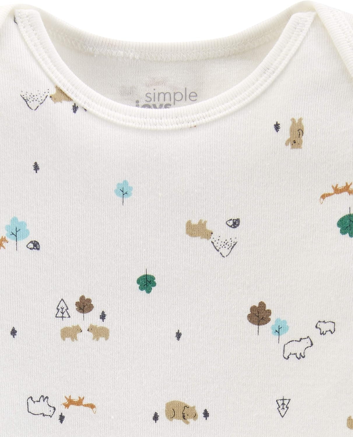 image:imageSimple Joys by Carters Baby Boys LongSleeve Bodysuit Pack of 5BodysuitBearForest AnimalsStripe