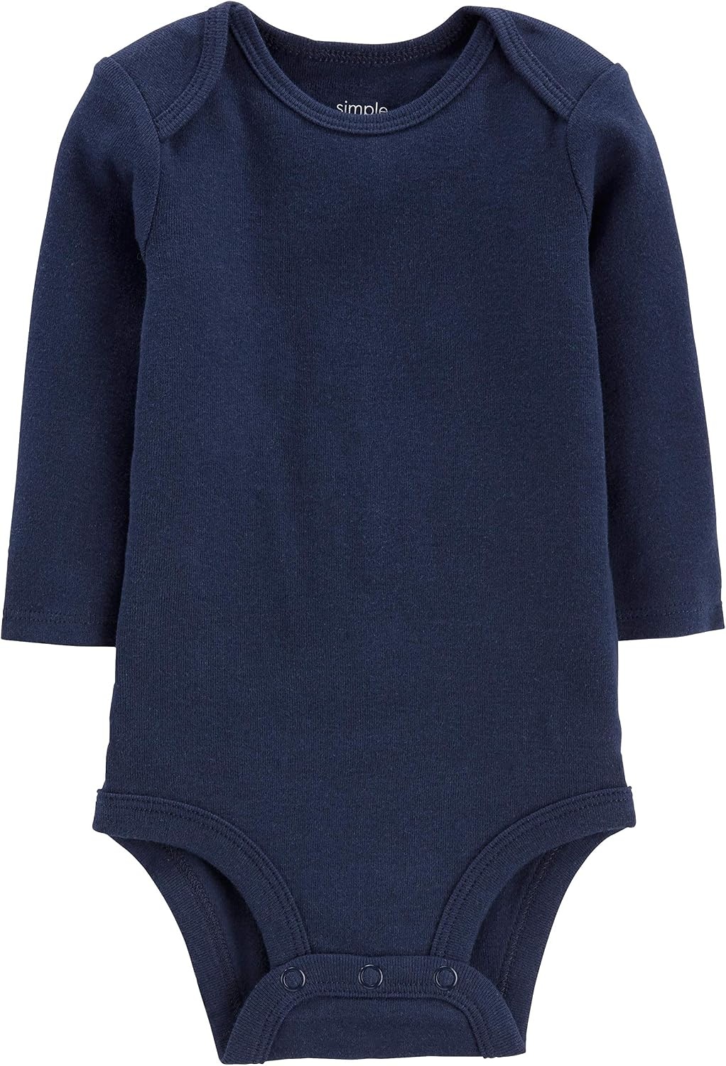 image:imageSimple Joys by Carters Baby Boys LongSleeve Bodysuit Pack of 5BodysuitBlueGrey HeatherNavyOliveWashed Navy