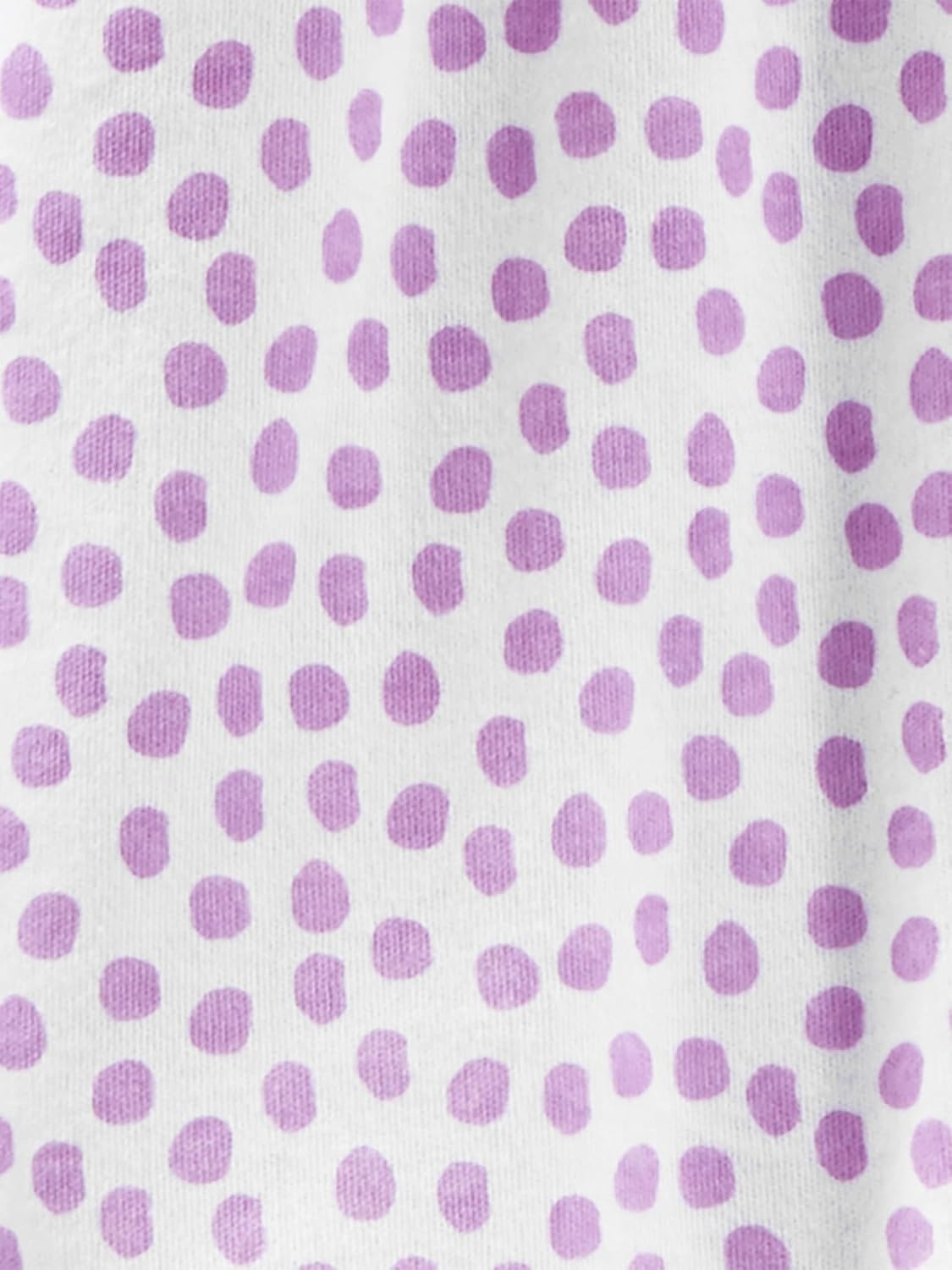 image:imageSimple Joys by Carters Baby Girls 2pack Cotton Snap Footed Sleep and PlayPurple DotsWhite Unicorn