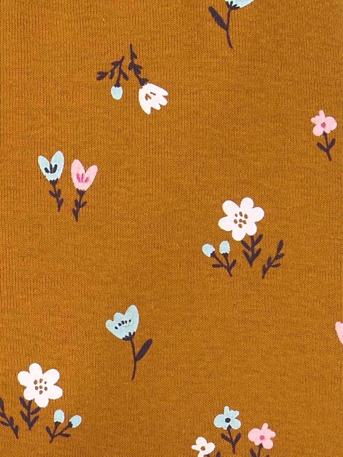 image:imageSimple Joys by Carters Baby Girls 4Pack PantBrown FloralGrey HeatherLight Grey StrawberryPink Heather