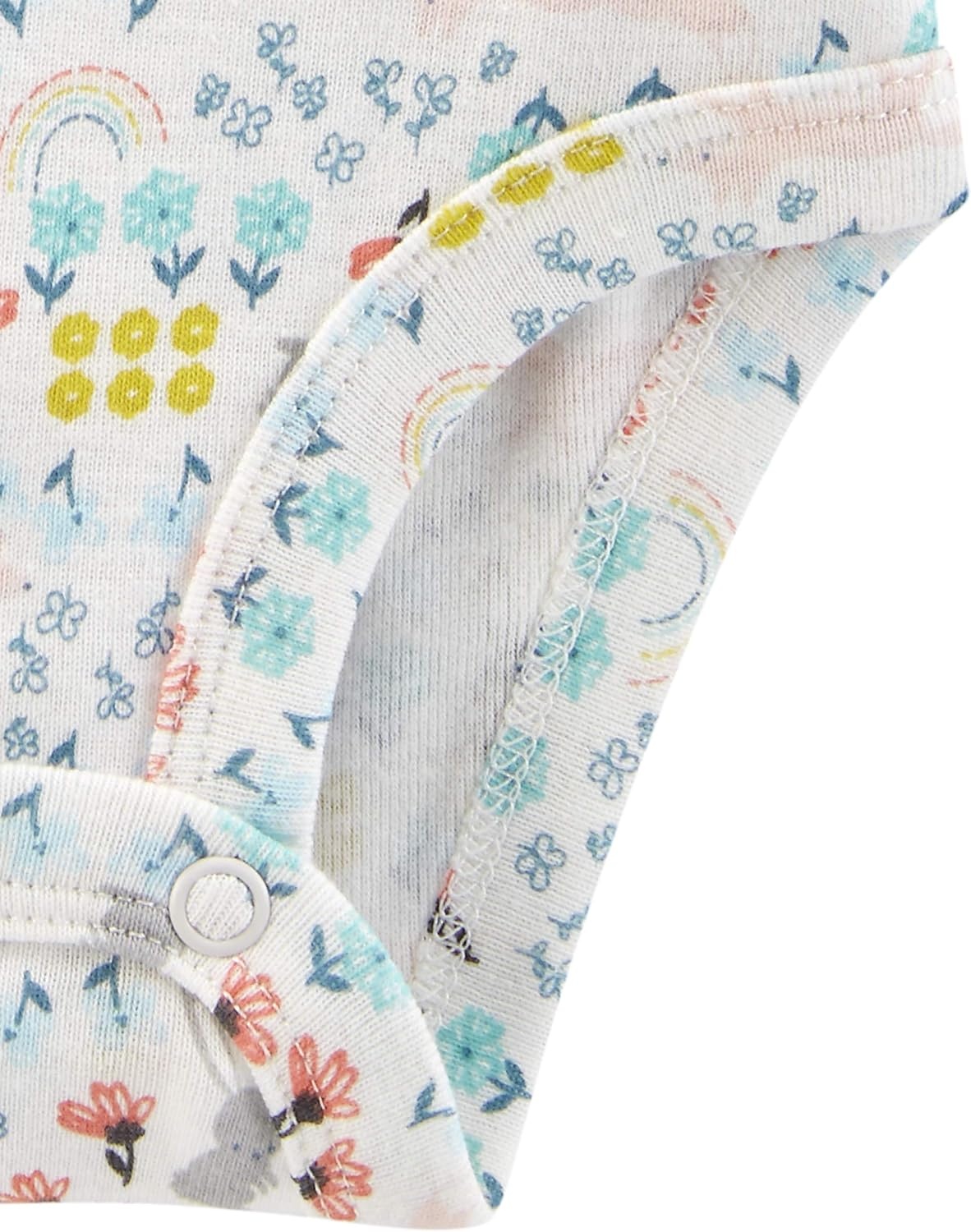image:imageSimple Joys by Carters Baby Girls 5pack Longsleeve BodysuitDotsFloralHeartsOwl