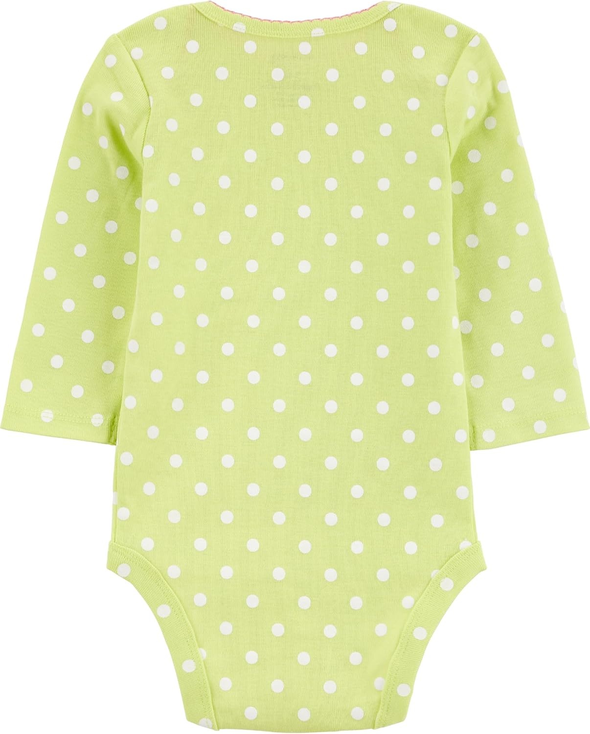 image:imageSimple Joys by Carters Baby Girls 5pack Longsleeve BodysuitLime GreenLight BluePink