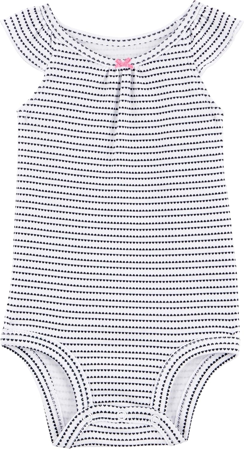 image:imageSimple Joys by Carters Baby Girls 6 Pack Short Sleeve BodysuitMulticolorDotsHearts