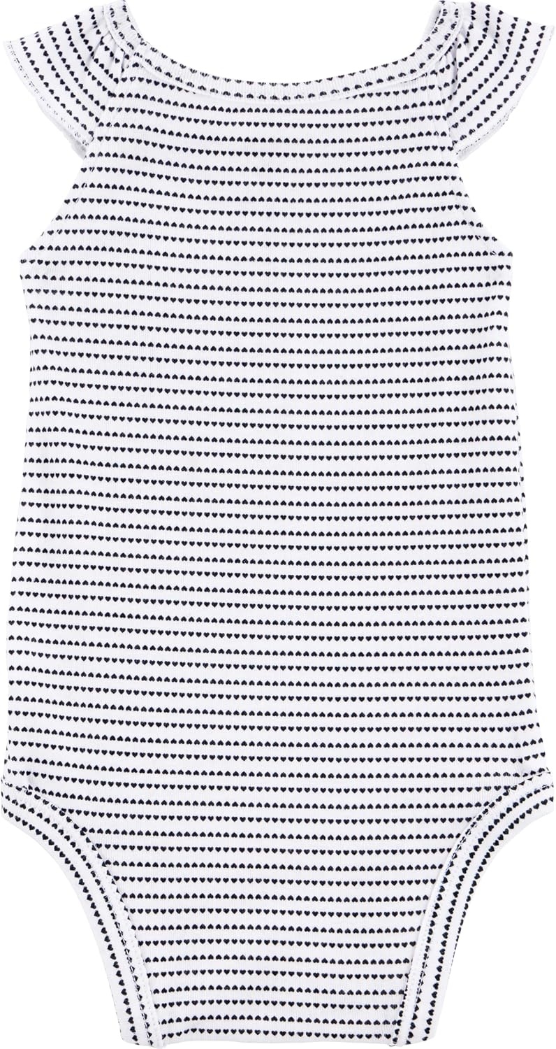image:imageSimple Joys by Carters Baby Girls 6 Pack Short Sleeve BodysuitMulticolorDotsHearts