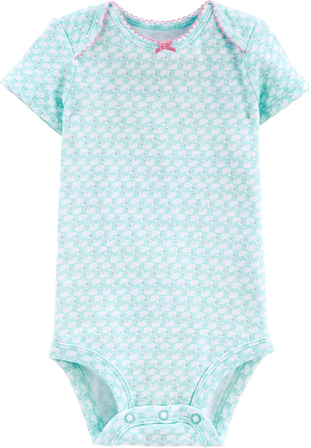 image:imageSimple Joys by Carters Baby Girls 6 Pack Short Sleeve BodysuitMulticolorDucksFloralPolka DotStripe