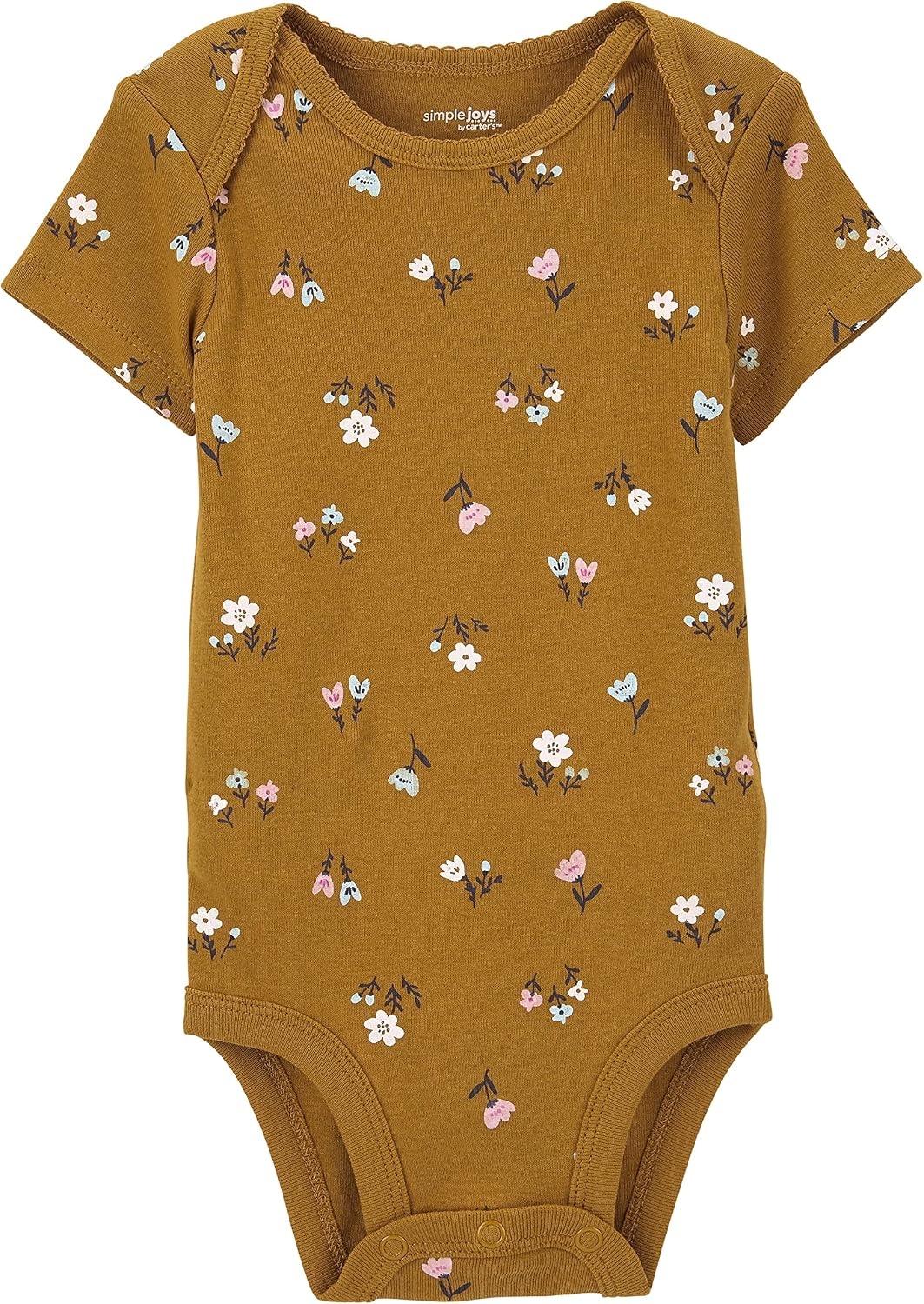 image:imageSimple Joys by Carters Baby Girls 6 Pack Short Sleeve BodysuitMulticolorFloralForest AnimalsOwlSheep