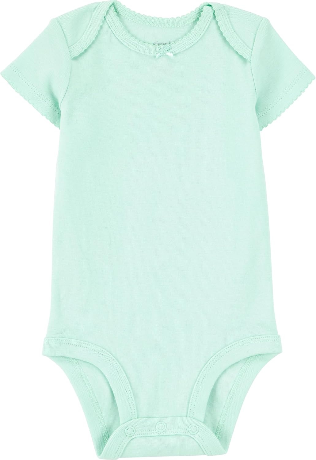 image:imageSimple Joys by Carters Baby Girls 6 Pack Short Sleeve BodysuitMulticolorSolid Colors
