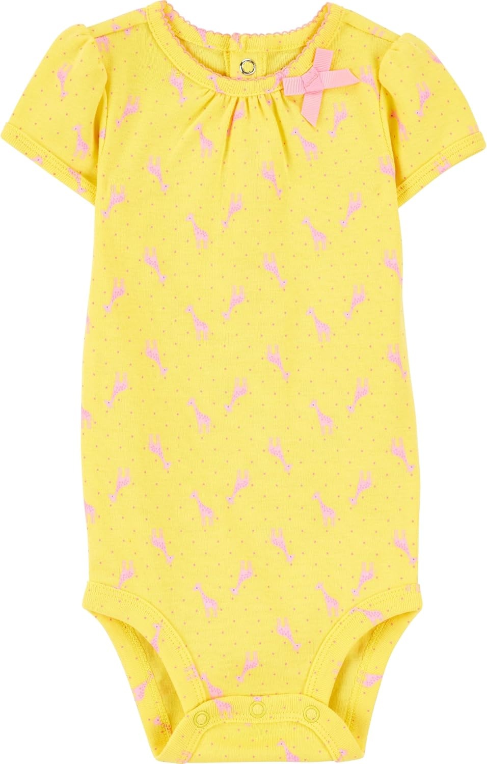 image:imageSimple Joys by Carters Baby Girls 6 Pack Short Sleeve BodysuitPinkYellow