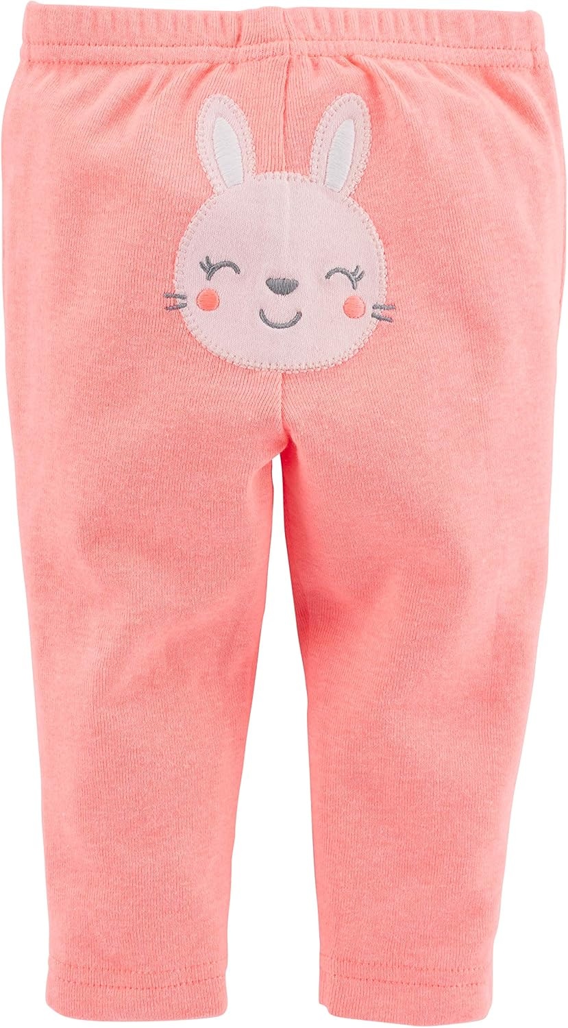 image:imageSimple Joys by Carters Baby Girls 6piece Bodysuits Short and Long Sleeve and Pants SetMulticolorBunnyDotsText Print