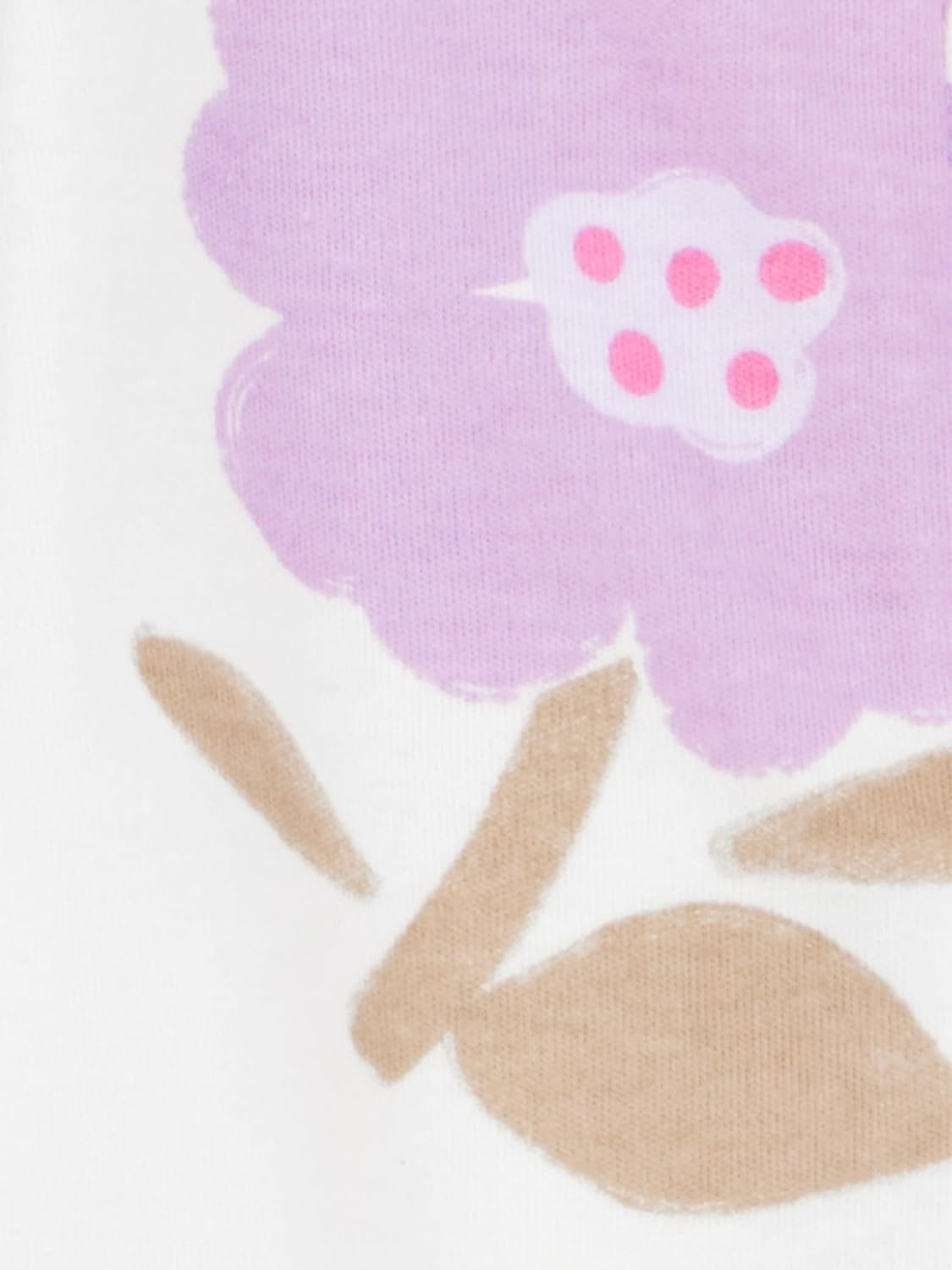 image:imageSimple Joys by Carters Baby Girls Cotton Footed Sleep and Play Pack of 2Purple Floral Butterly