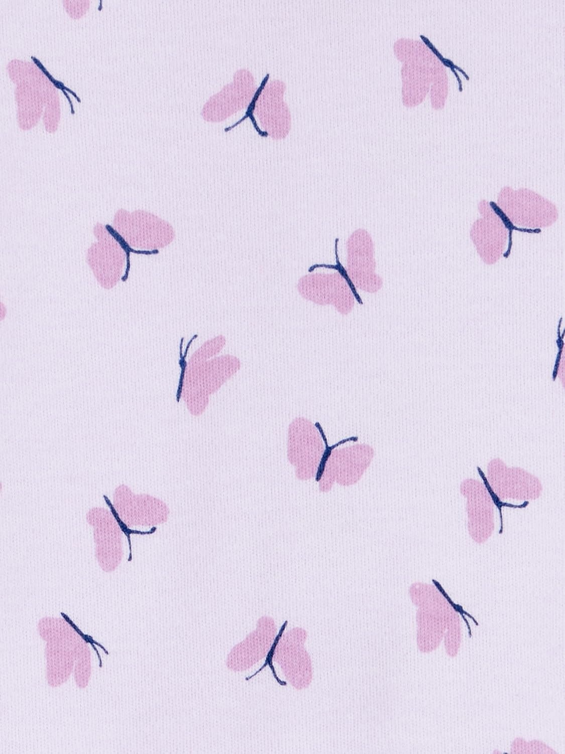 image:imageSimple Joys by Carters Baby Girls Cotton Footed Sleep and Play Pack of 2Purple Floral Butterly