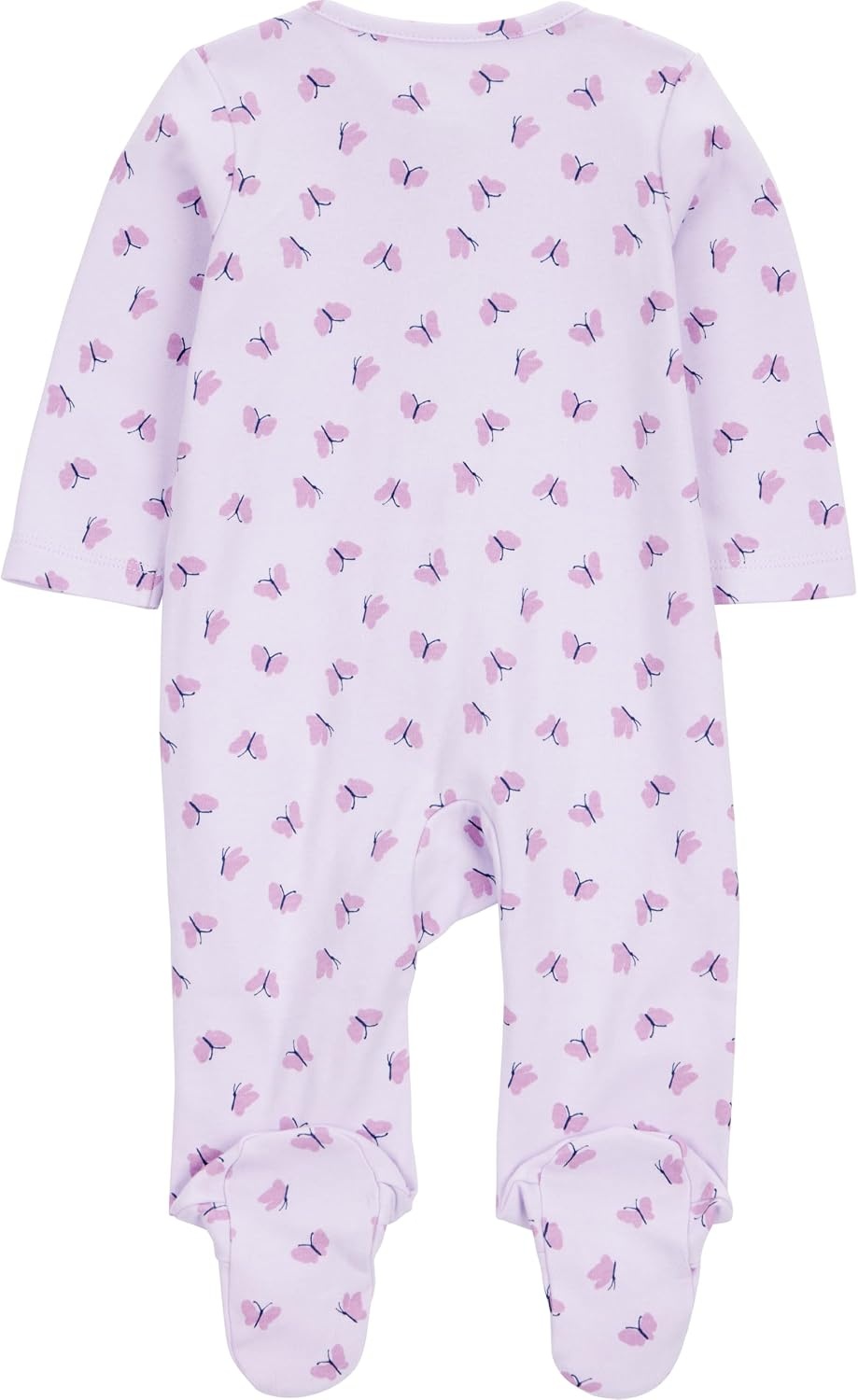image:imageSimple Joys by Carters Baby Girls Cotton Footed Sleep and Play Pack of 2Purple Floral Butterly
