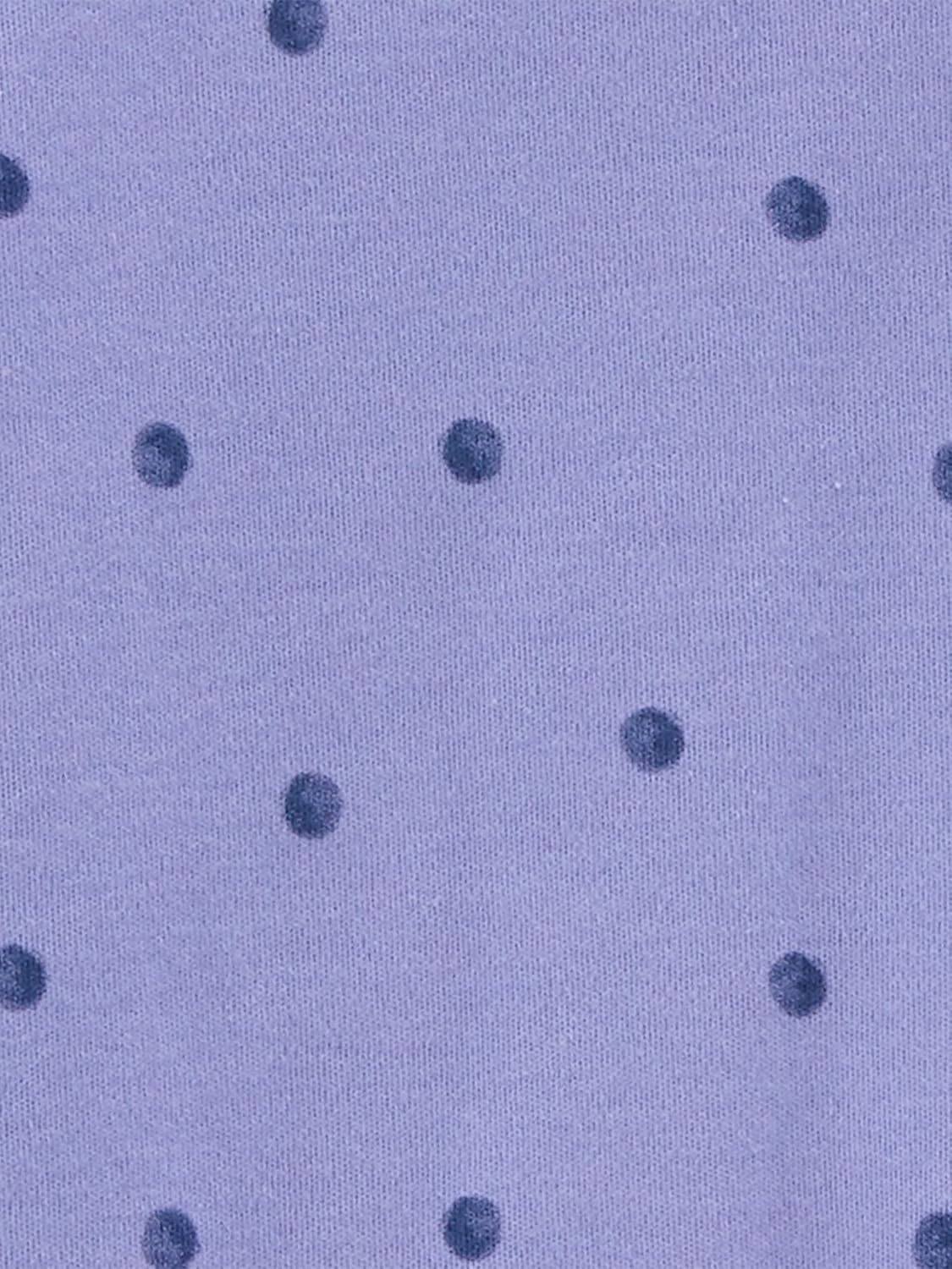 image:imageSimple Joys by Carters Baby Girls Cotton Footed Sleep and Play Pack of 2Purple Polka DotWhite Ducks