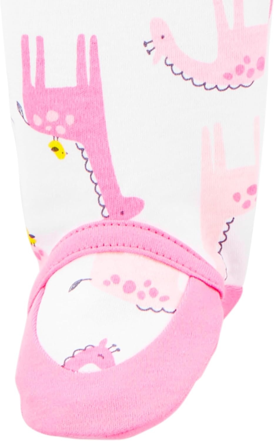 image:imageSimple Joys by Carters Baby Girls Cotton Footed Sleep and Play Pack of 2White GiraffeYellow Strawberries