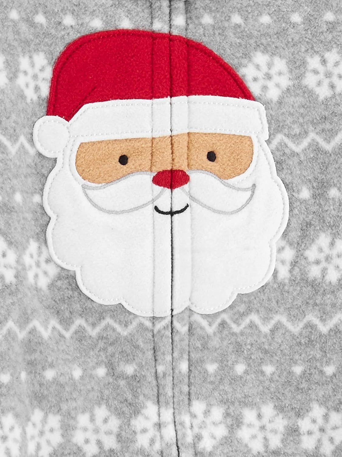 image:imageSimple Joys by Carters Baby In 2pk Fleece Snp Santa TreesGreen SantaGrey Festive Print