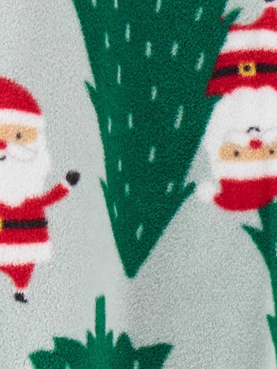 image:imageSimple Joys by Carters Baby In 2pk Fleece Snp Santa TreesGreen SantaGrey Festive Print